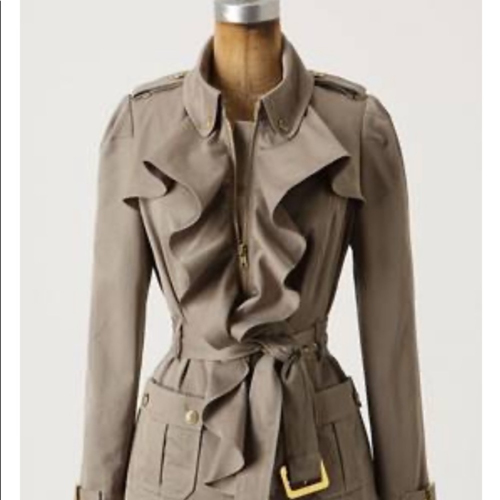 Anthropologie Elevenses Trench Jacket Size 0